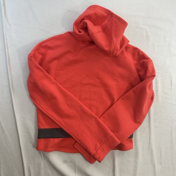 Psycho Bunny Comfy Lounge Hoodie SIZE S Red Soft Knit Pullover Relaxed Crop - Picture 6 of 8